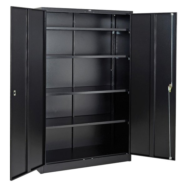 Global Industrial Unassembled Storage Cabinet, 48x18x78, Black 493311BK